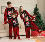 2023 New Christmas Family Pajamas Set Mom Dad Kids Baby Matching Outfits Elk Print Cute Sleepwear Xmas Family Look Clothing Sets