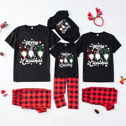 2023 New Short Sleeve Family Christmas Pajamas Set Cartoon Cute Soft 2 Pieces Suit Adults Kids Matching Outfits Baby&Dog Rompers