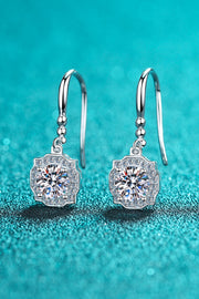 925 Sterling Silver Moissanite Hook Earrings