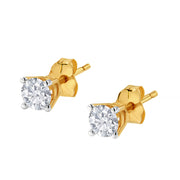 Yellow Gold 1/3ct. TDW Solitaire Diamond Stud