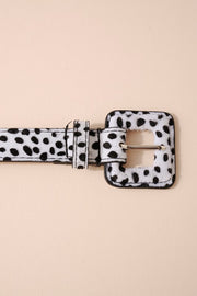 Square Buckle PU Leather Belt