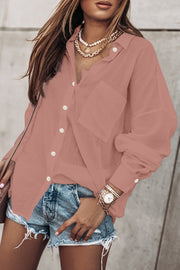 Oversized Boyfriend Button Shirt