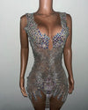 Exquisite Handmade Beads Crystals Diamond Birthday Dress