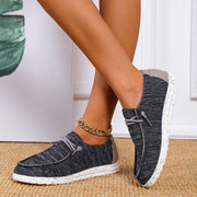 Soft Flat Slip On Loafers Canvas Sneakers