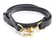 Gold Interlocking Buckle Skinny Belt