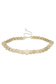 Roman Coin Statement Belt in Gold