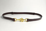 Gold Interlocking Buckle Skinny Belt