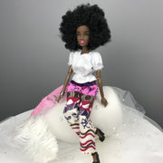 Kids Gift 30CM African Black Doll Moveable Joint Body Doll Toys For Girls