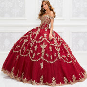 Burgundy Sweet 16 Ball Gown