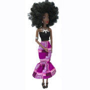 Kids Gift 30CM African Black Doll Moveable Joint Body Doll Toys For Girls