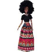 Kids Gift 30CM African Black Doll Moveable Joint Body Doll Toys For Girls