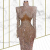 Heavily Beaded robe de soiree Luxury de mariage vestido de fiesta de boda Long Sleeves suknie wieczorowe