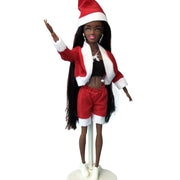 Kids Gift 30CM African Black Doll Moveable Joint Body Doll Toys For Girls