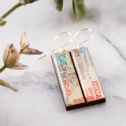 NEVADA- Vintage Postage Stamp Earrings