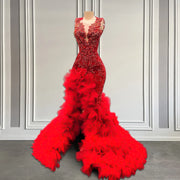 Ruby Radiance: 2024 Luxe Red Prom Elegance