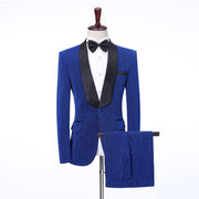 Male Host Green Fruit Collar Color Bright Silk Suit Singer Stage Performance Suit Studio Bar DJ Male Dress Costume Homme Terno
