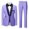 Men's Slim Fit 3-Piece Light Purple Tuxedo
