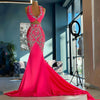 Sexy Two-Piece Mermaid Party Dress with Crystals and Pearls