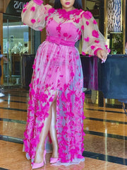 Retro Chinese Style Patchwork Plus Size Dresses