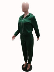 Plus Size Hooded Long Sleeve Exercise Clothes