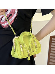 Fashion Pumk Rivet Clothes Chain Bag