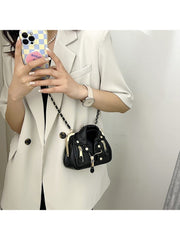 Fashion Pumk Rivet Clothes Chain Bag