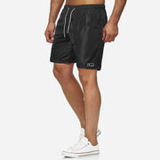 Pure Color Lace Up Men's Sports Shorts