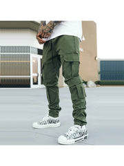 Casual Pure Color Work Trousers For Men