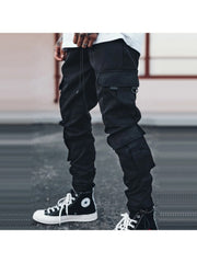 Casual Pure Color Work Trousers For Men