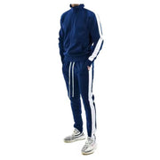 Contrast Color Matching Men Tracksuit Sets