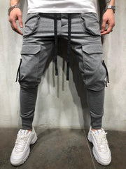 Casual Sports Drawstring Men Long Pants