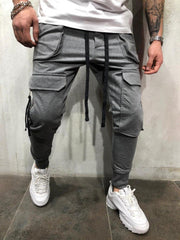 Casual Sports Drawstring Men Long Pants