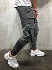 Casual Sports Drawstring Men Long Pants