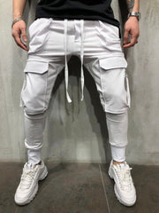 Casual Sports Drawstring Men Long Pants