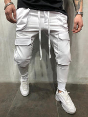 Casual Sports Drawstring Men Long Pants