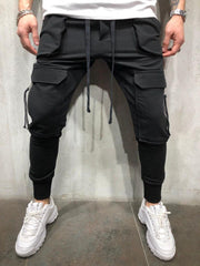 Casual Sports Drawstring Men Long Pants