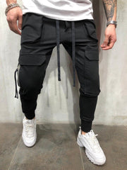 Casual Sports Drawstring Men Long Pants