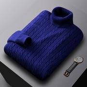 Turtle Neck  Plain Color Men Sweaters