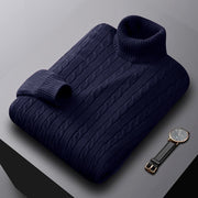 Turtle Neck  Plain Color Men Sweaters