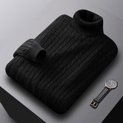 Turtle Neck  Plain Color Men Sweaters