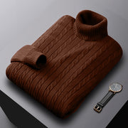 Turtle Neck  Plain Color Men Sweaters