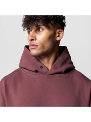 Solid Loose Pocket Hooded Tops For Men