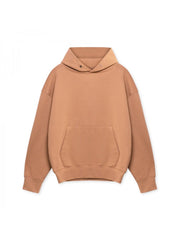 Solid Loose Pocket Hooded Tops For Men