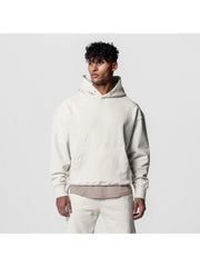 Solid Loose Pocket Hooded Tops For Men