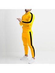 Colorblock Sport Long Sleeve Pants Sets