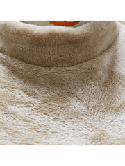 Solid Plush Sleeveless Dress Long Sleeve Cardigan 2PCS Sets