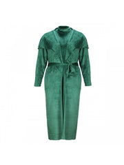 Patchwork High Rise Cardigan 2pc Dress