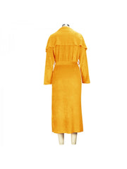 Patchwork High Rise Cardigan 2pc Dress