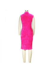 Patchwork High Rise Cardigan 2pc Dress