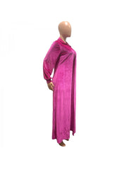 Velvet Solid Strapless Jumpsuit Cardigan Suit